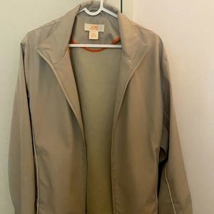 Tan windbreaker jacket by Joe’s